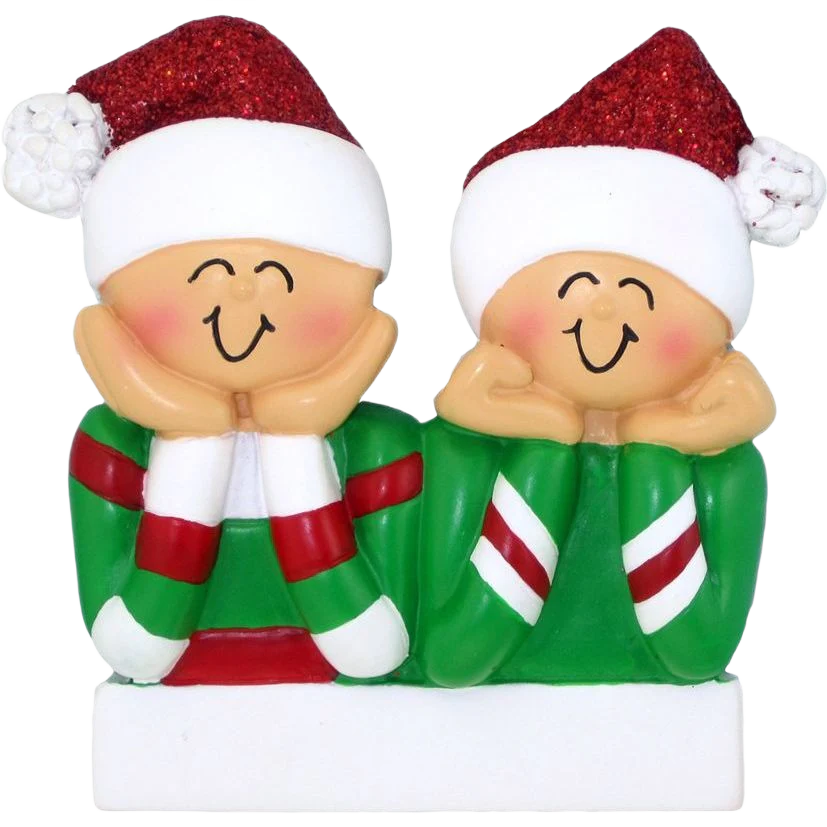 Ornament Central Personalized Head In Hands with 2 People Ornament - Image 2