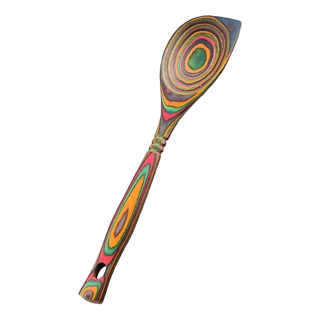 Island Bamboo Pakkawood Corner Spoon 12" - Image 6