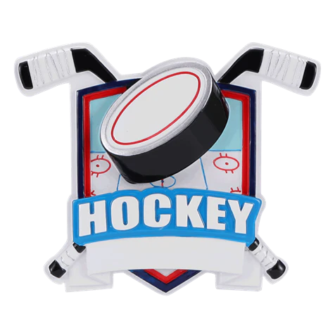 PolarX Personalized Hockey Shield Ornament