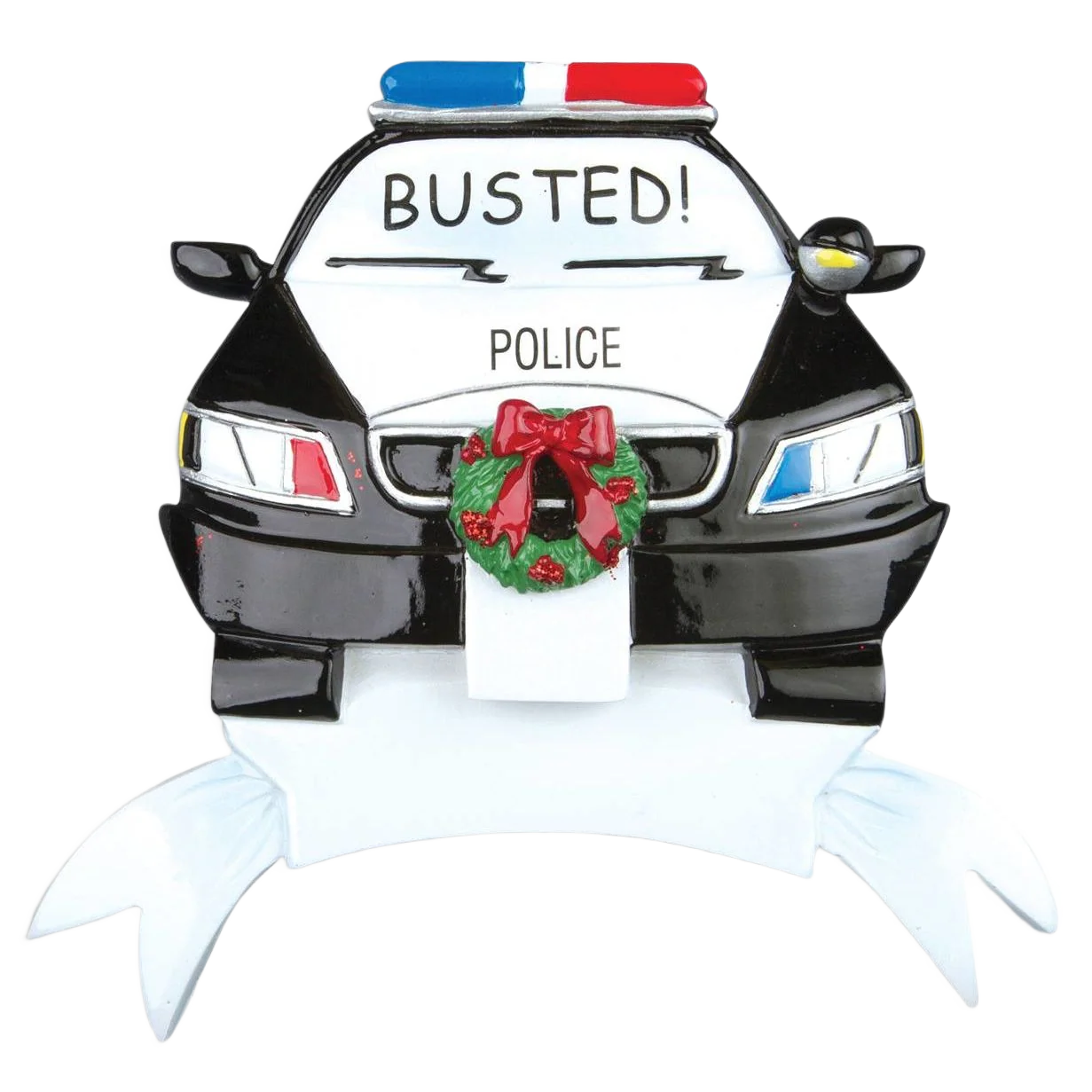 PolarX Personalized Police Car Ornament - Image 2