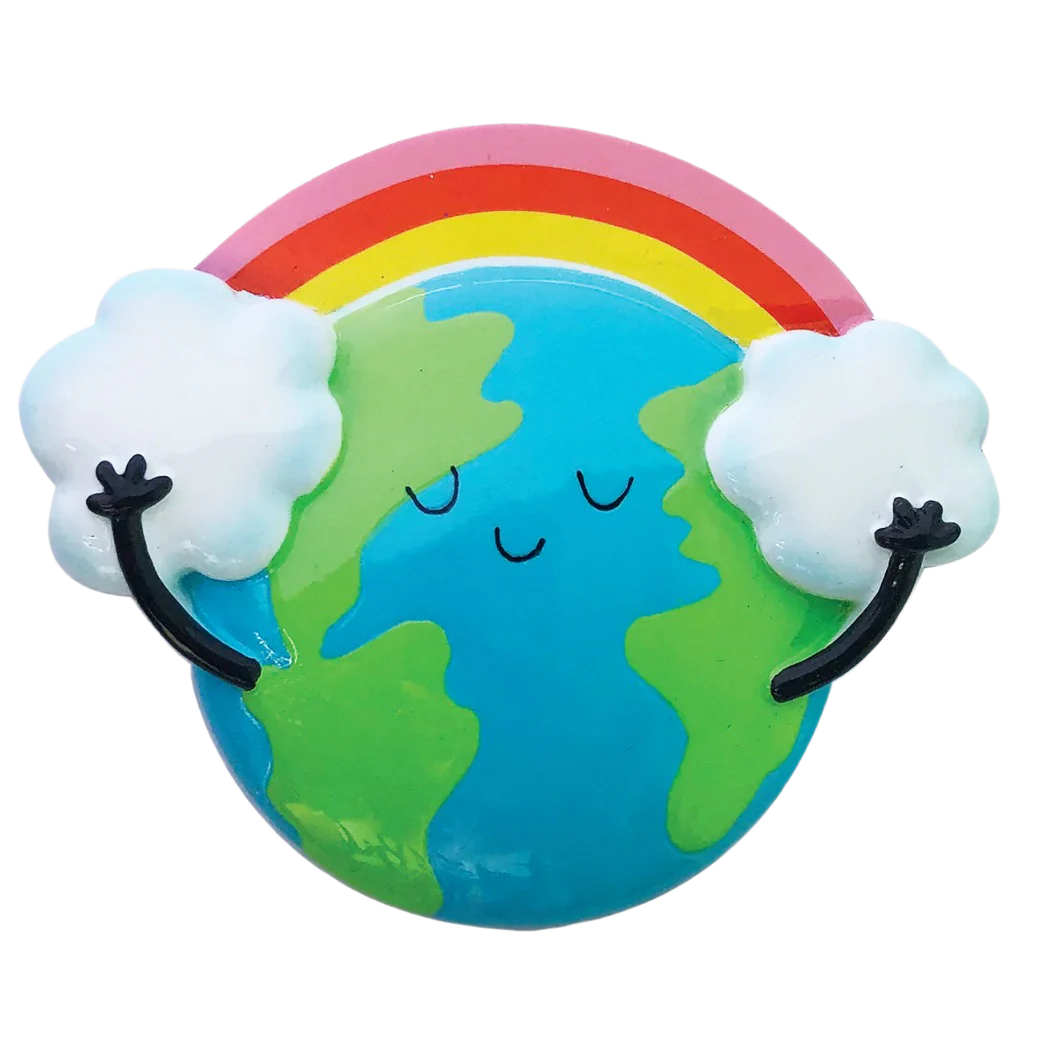 PolarX Personalized Rainbow with Clouds Ornament - Image 2