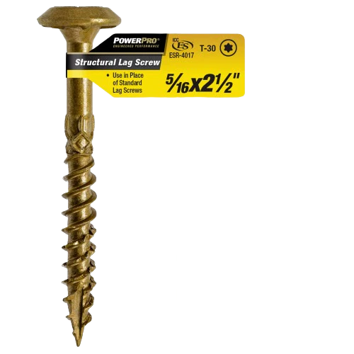Power Pro 5/16 In. x 2-1/2 In. Structural Lag Screw