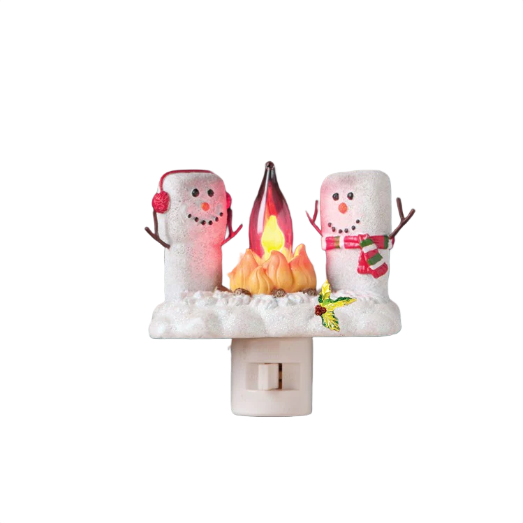 Roman Snowman Campfire Nightlight - Image 2
