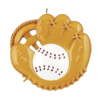 Rudolph & Me Personalized Baseball Mitt Ornament - Image 2