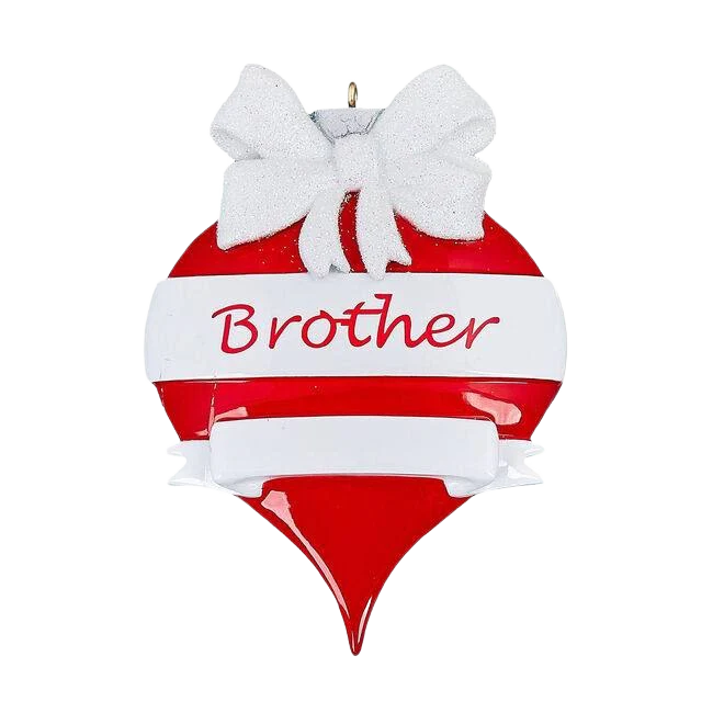 Rudolph & Me Personalized Brother Ornament - Image 2