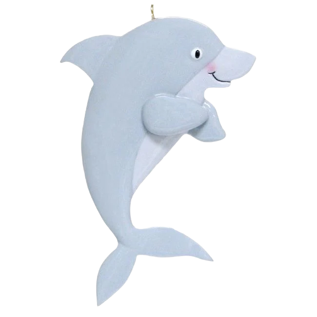 Rudolph & Me Personalized Dolphin Ornament - Image 2