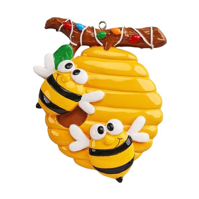 Rudolph & Me Personalized Honey Bees Ornament - Image 2