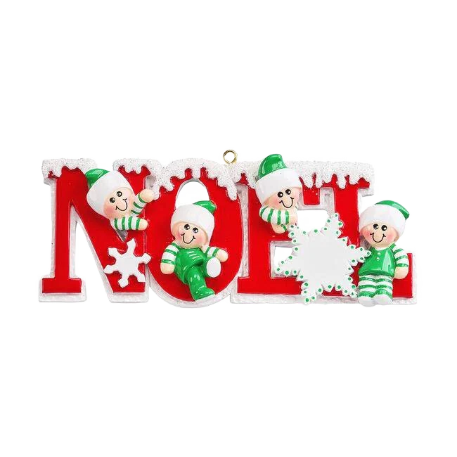 Rudolph & Me Personalized Noel Ornament - Image 2