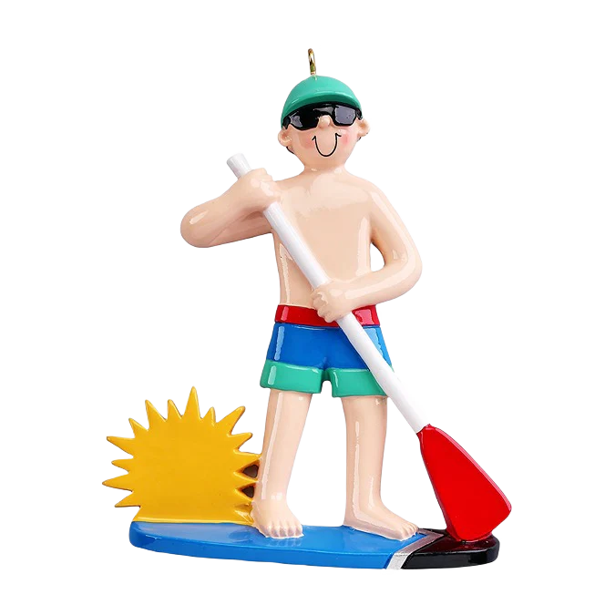 Rudolph & Me Personalized Paddleboard Boy Ornament