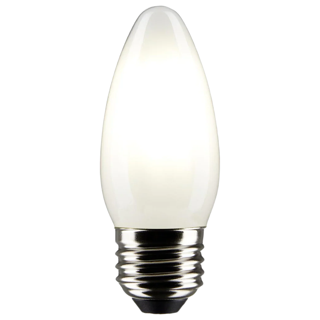 Satco 4 Watt B11 Frost Cool White Medium Base Light Bulb - Image 2