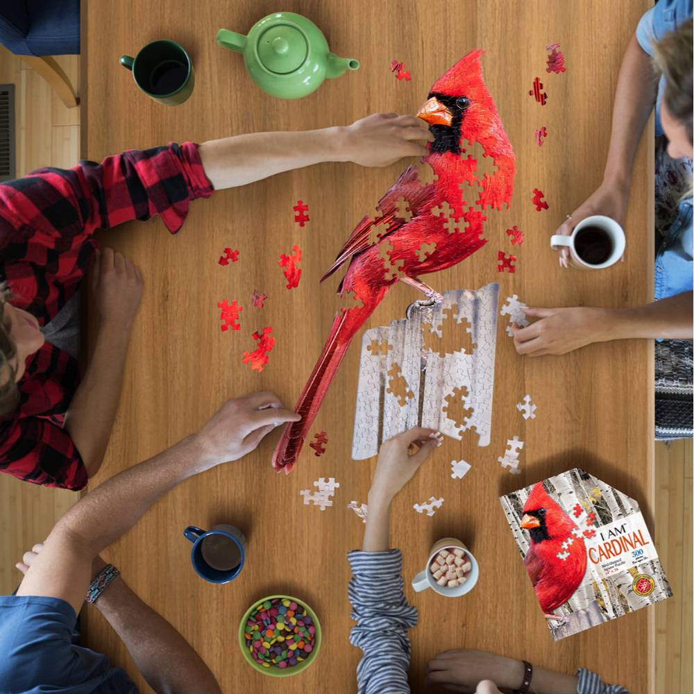 Shaped Jigsaw Puzzle - Cardinal - 300pcs - Image 3