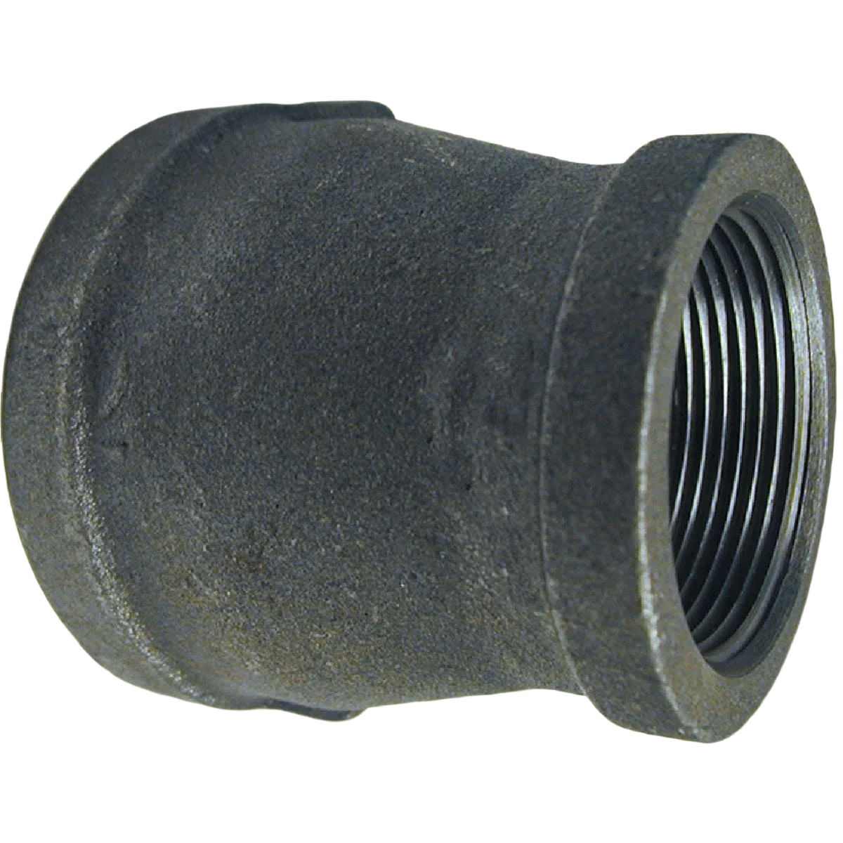 Southland Black Malleable Iron Reducing Coupling, 1-1/2 In. x 1 In.