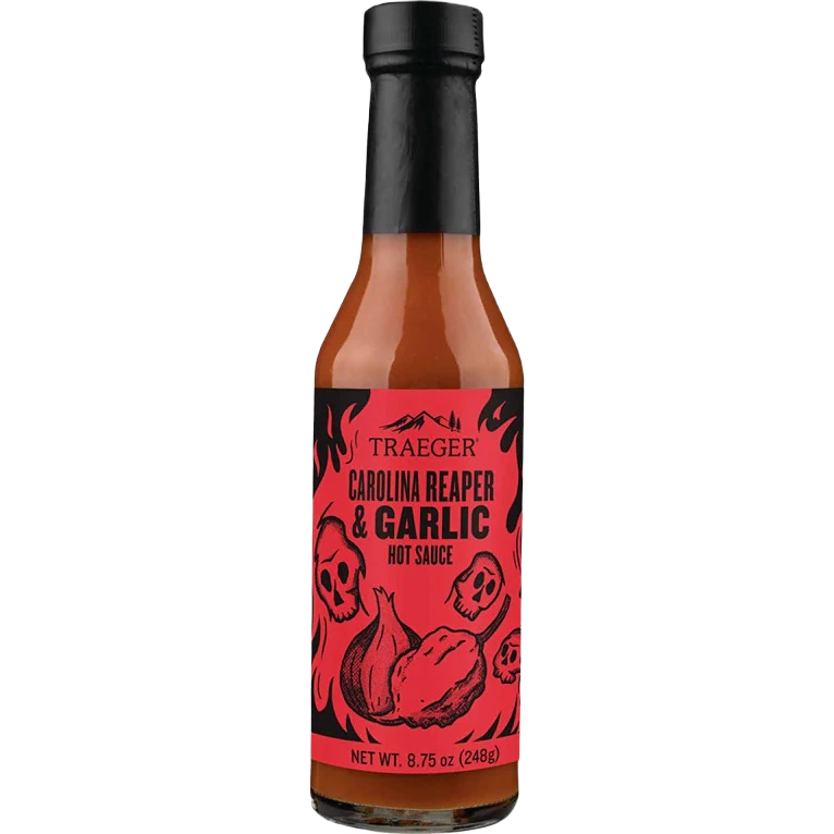 Traeger Carolina Reaper & Garlic Hot Barbeque Sauce, 8.75 oz.