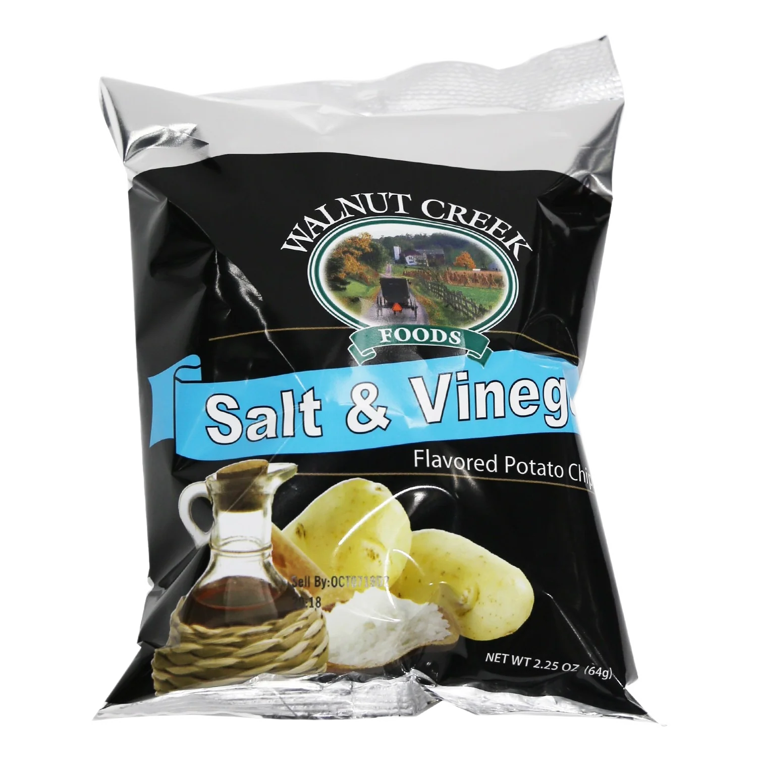 Walnut Creek Salt and Vinegar Potato Chips, 2.25 oz.