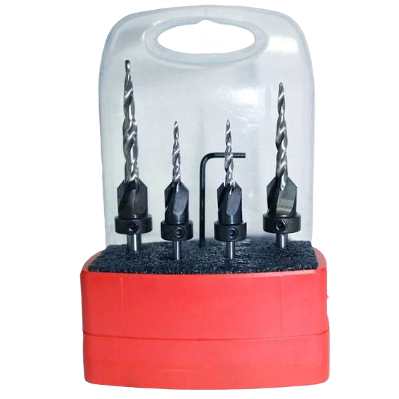 Whiteside 4 Pc. Tapered Drill Bit & Countersink Set