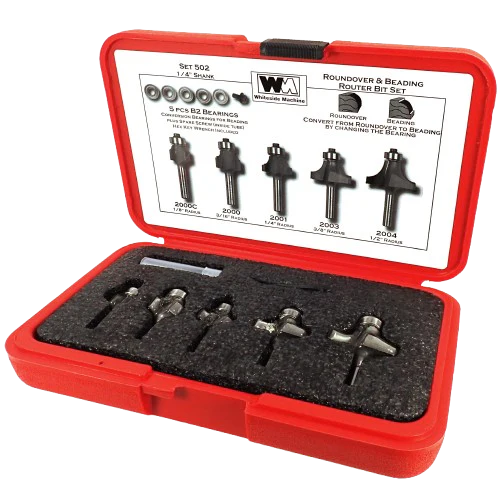 Whiteside 502 5 Pc. Roundover & Beading Set, 1/4 in. Shank - Image 2