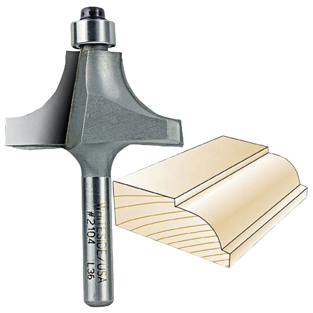 Whiteside Beading Bit 1/4 in. SH x 1/2 in. R