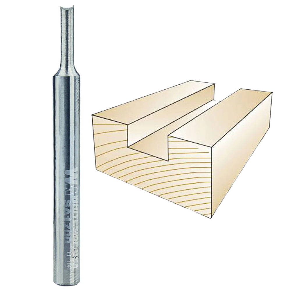 Whiteside O-Flute Straight Bit, 1/4 in. SH x 5/32 in. CD x 1/2 in. CL
