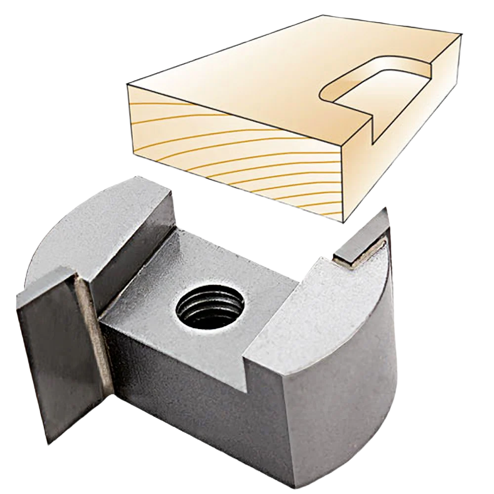 Whiteside Screw Type Helix Mortise Cutter w/Downshear, 7/8 in. CD
