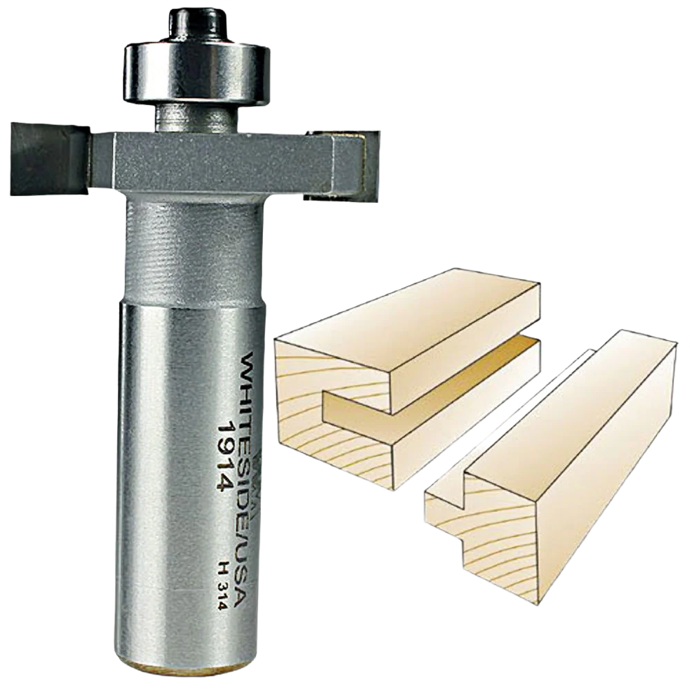 Whiteside Slotting & Rabbeting Bit 1/2 in. SH x 1/4 in. CL x 3/8 in. CD