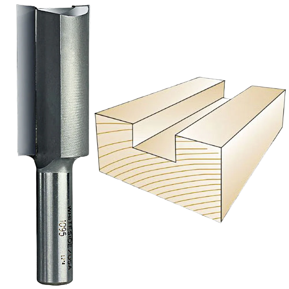Whiteside Straight Bit, 1/2 in. SH x 1 in. CD x 2 in. CL
