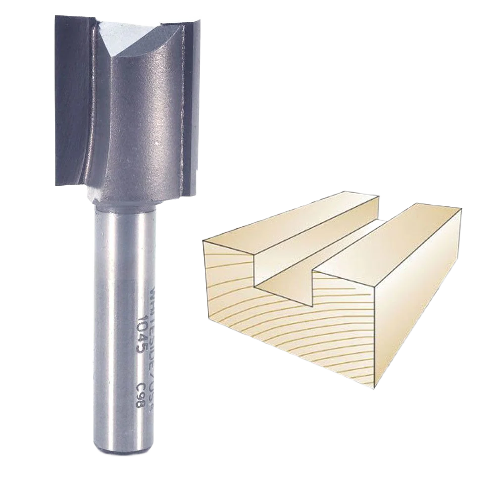 Whiteside Straight Bit, 3/8 in. SH x 7/8 in. CD x 1 in. CL