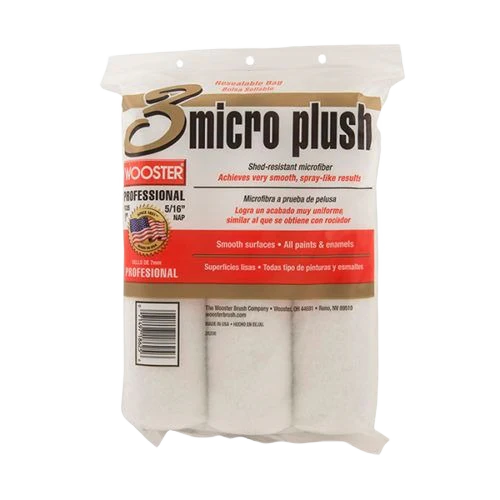 Wooster Brush Microfiber Plush Smooth Cover 3-Pack, 9 x 3/8 in.